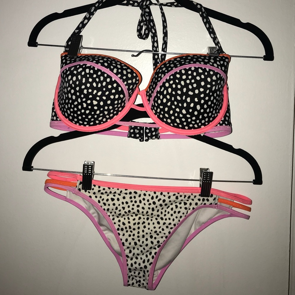 Victoria’s Secret Black and White Dot Bikini